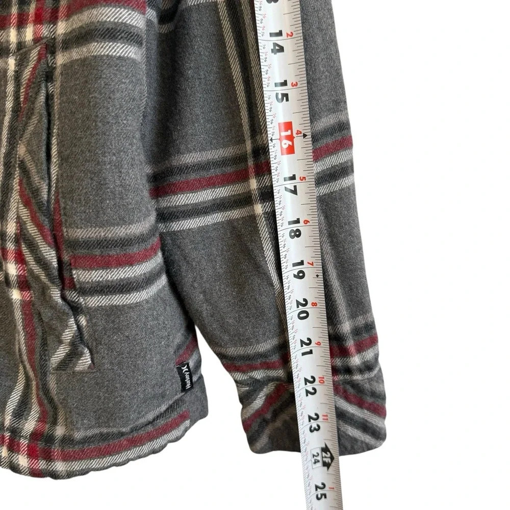 Hurley Sherpa Lined Snap Buttons w/ Pockets‎ 100% Cotton Shacket Men Size S #418 - Picture 7 of 11